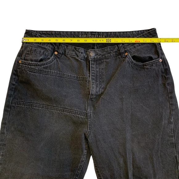 AEROPOSTALE | Mom Jean in black with accent stitching size 16 - Picture 3 of 10